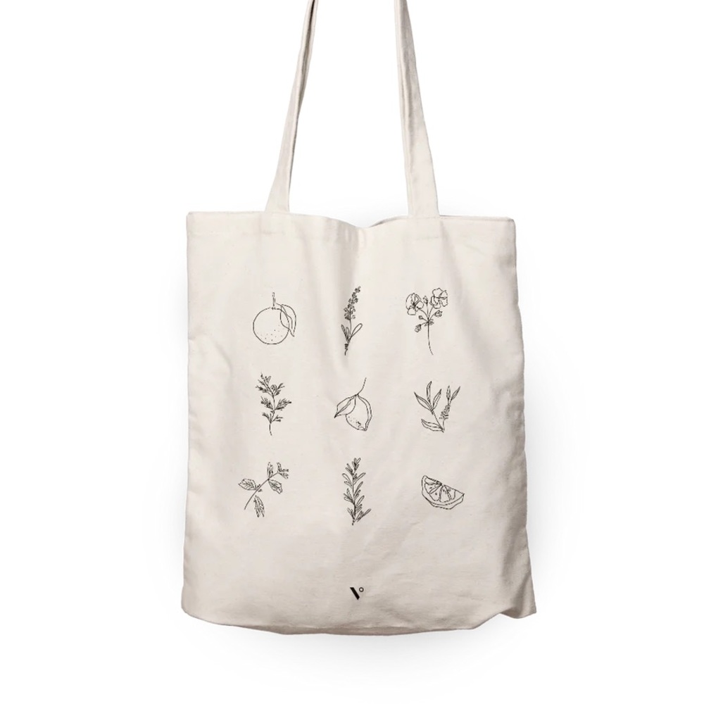 VITRUVI Botanical Tote NEW organic cotton shopping bag - Picture 3 of 7